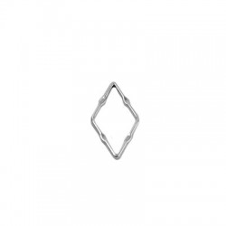 Colgante de Metal Zamak Rombo 13x23mm