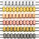 Μεταλλικό Ζάμακ Χυτό Στοιχείο Περαστό 3x7mm/3mm Ø1mm