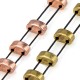Zamak Bead Twin 3x6.4mm/3.6mm Ø1mm