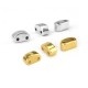 Zamak Bead Twin 3x6.4mm/3.6mm Ø1mm