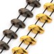 Zamak Bead Twin 3x8mm/4mm Ø1mm