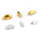 Passante in Metallo Zama Doppio Ovale 3x8mm/4mm (Ø1mm)