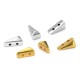 Passante in Metallo Zama Doppio Triangolo 5x8mm/4mm (Ø1mm)