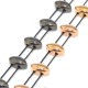 Zamak Bead Twin Nail 5x8mm/4mm Ø1mm