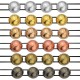 Perle Zamak Double Ronde 6 mm/4 mm Ø 1 mm