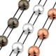 Passante in Metallo Zama Doppio Rotondo 6mm/4mm (Ø1mm)