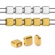 Zamak Bead Twin Square 6mm/2.5mm Ø1mm