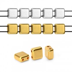 Entrepieza Pasador de Metal Zamak Cuadrada 6/2,5mm (Ø1mm)
