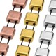 Zamak Bead Twin Square 6mm/2.5mm Ø1mm