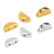 Zamak Bead Twin Semicircle 5x10mm/3mm Ø1mm
