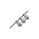 Passante in Metallo Zama Doppio Goccia 5x10mm (Ø 1mm)
