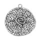 Zamak Pendant Round Flower 65x63mm