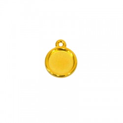 Zamak Charm Setting Round 13mm int. 10mm