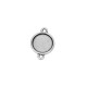 Connecteur rond en Zamak 13 mm int. 10 mm