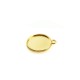 Monture Ronde pour Breloque en Zamak 18 mm int. 15 mm