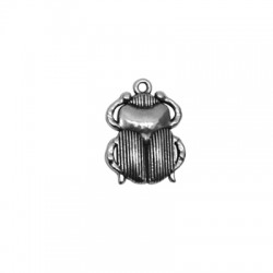 Zamak Pendant Beetle 20x23mm Ø2mm