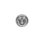 Connecteur rond en Zamak Scarabée 20 mm Ø1.6 mm