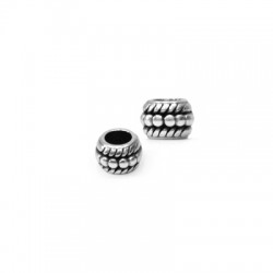 Zamak Bead 8x6mm Ø4.4mm