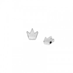 Perle en Zamak Couronne 8 mm Ø 1.6 mm