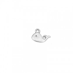 Colgante de Metal Zamak Ballena 16x8mm