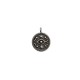 Charm rond œil en Zamak 15 mm