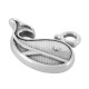 Colgante de Metal Zamak Ballena 19x10mm