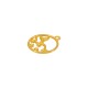 Μεταλλικό Ζάμακ Χυτό Μοτίφ Στρογγυλό Ουρά Δελφινιού 20mm