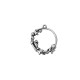 Pendentif rond Zamak Motifs Estivaux 25 mm