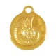 Breloque Ronde en Zamak en Forme de Coquillage 19 x 20 mm