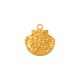 Colgante de Metal Zamak Estrella de Mar 20x18mm