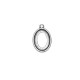 Pendentif Ovale en Zamak 16 x 21 mm