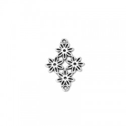 Conector de Metal Zamak Flores 21x25mm