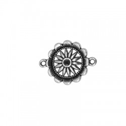 Conector de Metal Zamak Redondo Flor 21mm