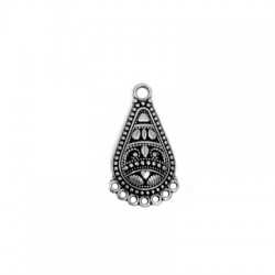 Pendentif en Zamak en Forme de Goutte Ethnique 17 x 26 mm