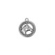 Zamak Pendant Round Horse 25mm