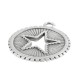Pendentif rond en Zamak en Forme D'Étoile 25 mm
