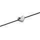 Pasador de Metal Zamak Corazón 8x7mm (Ø1.4mm)