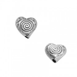 Passante in Metallo Zama Cuore 9mm (Ø1.5mm)