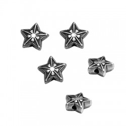 Pasador de Metal Zamak Estrella 11x10mm (Ø1.8mm)