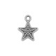 Zamak Charm Starfish 12mm