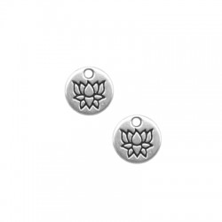 Ciondolo in Metallo Zama Fiore di Loto 8mm