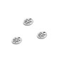 Charm rond Lotus en Zamak 8 mm