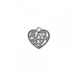 Ciondolo in Metallo Zama Cuore 19x17mm
