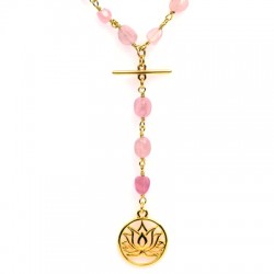 Charm rond en Zamak Lotus 19 mm