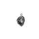 Zamak Pendant Leaf Lady Bug 15x20mm