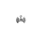 Colgante de Metal Zamak Hacha Doble 16x10mm