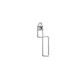 Zamak Pendant Irregular 21x31mm