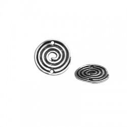 Connettore in Metallo Zama Rotondo Spirale 20mm (Ø 1.8mm)