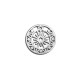 Zamak Pendant Round Stars 25mm