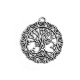 Pendentif rond en Zamak avec Arbre de vie 46 mm